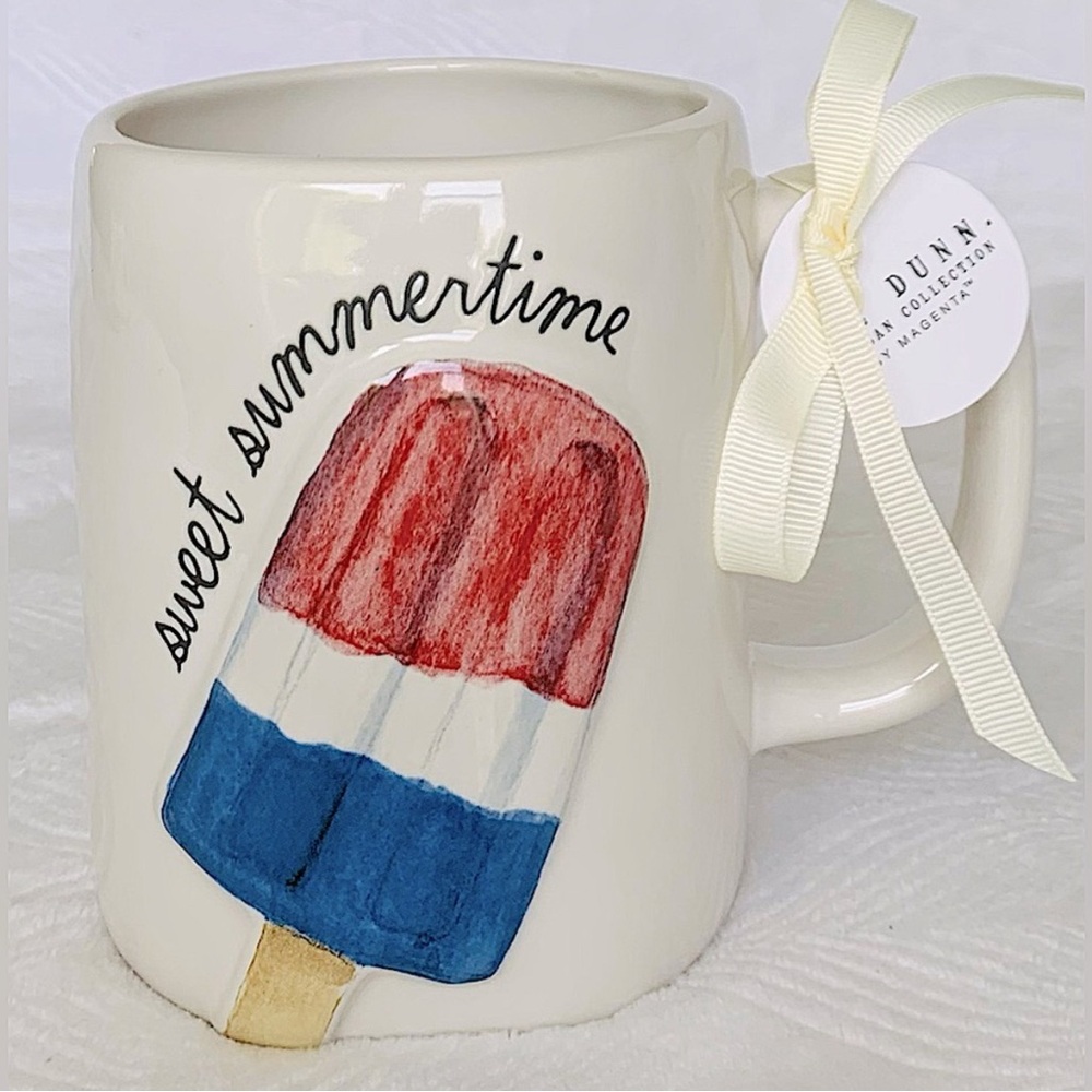 Rae Dunn Cream Mug with Popsicle Design